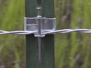 barbed wire fence clips